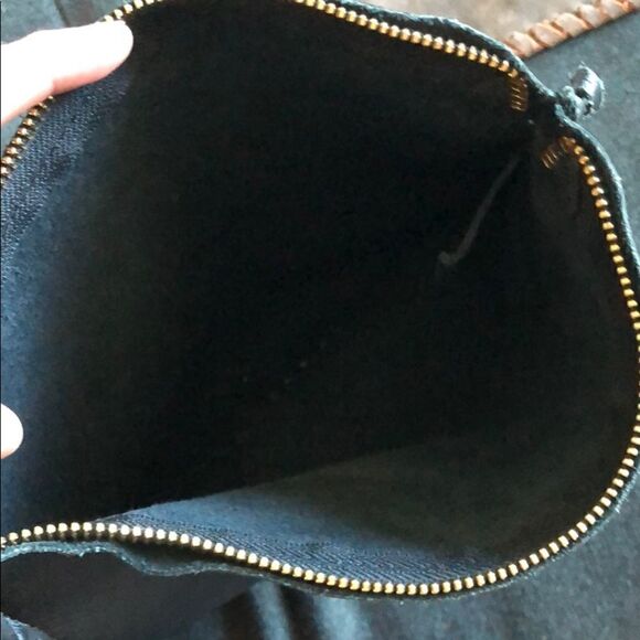 NEW Black Leather - Boutique Bought - Large Pouch - Picture 3 of 3